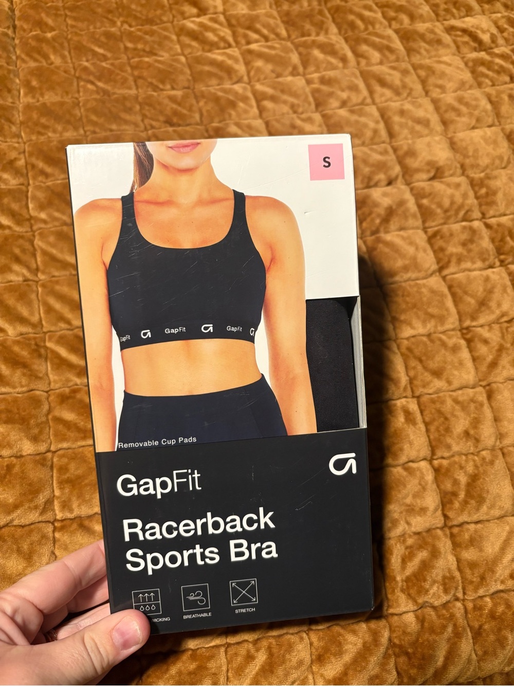 GAP GapFit Racerback Sports Bra - Black